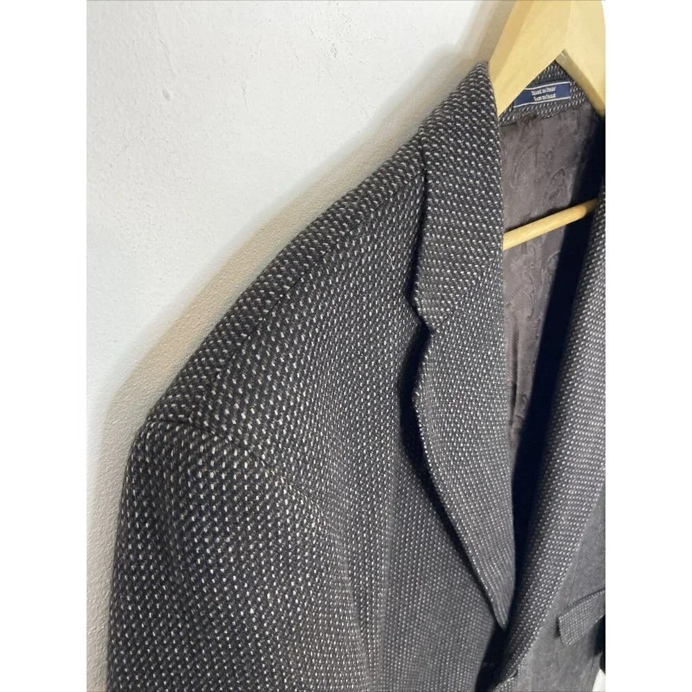 Arnold Brant Mens 46R Blazer Cashmere Mink Blend Sport Coat‎ Jacket Columbo